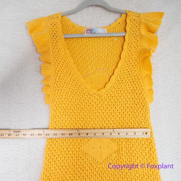 New! Free People Beach Mykonos Sweater Knit Beach Cover‎ Up Dress, size M - Picture 7 of 16